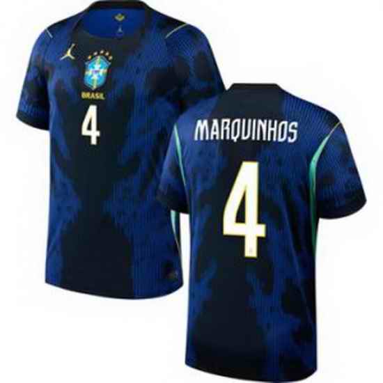 Women 4 Brazil National Team Marquinhos 2026 Home Jersey 2